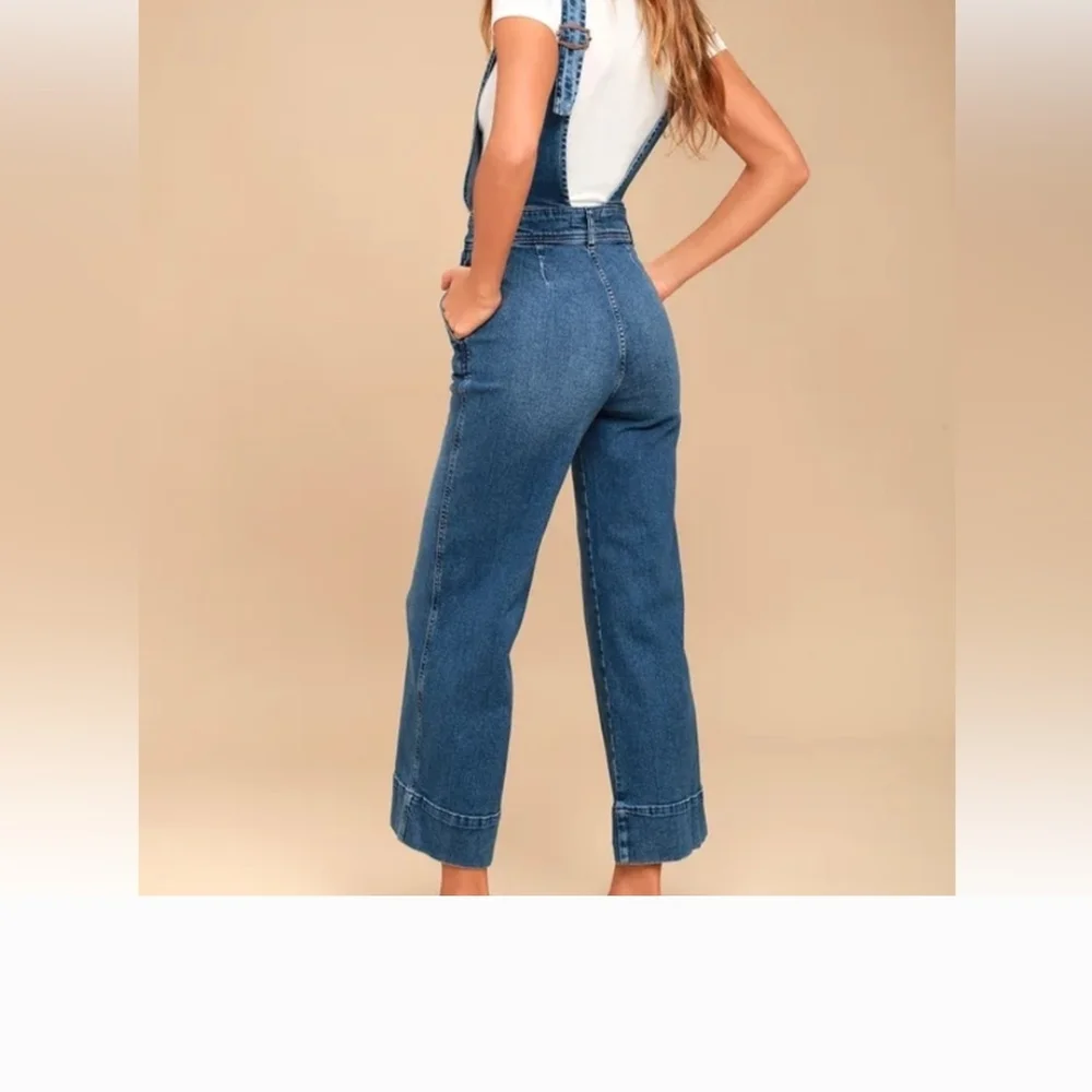 Free People Aline Denim Overalls - Picture 2 of 2